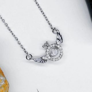 14 AYAR ALTIN KAPLAMA KANATLI YÜZÜK KOLYE - Babil Takı