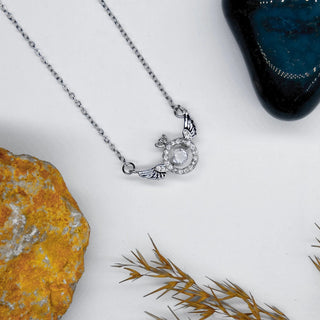 14 AYAR ALTIN KAPLAMA KANATLI YÜZÜK KOLYE - Babil Takı