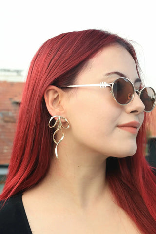 14 AYAR ALTIN KAPLAMA FİYONK KÜPE - Babil Takı