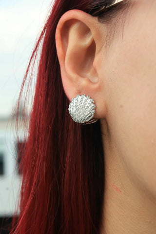 14 AYAR ALTIN KAPLAMA İSTİRİDYE KÜPE - Babil Takı