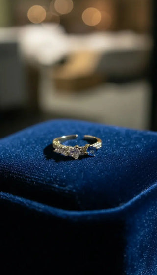 14 AYAR ALTIN KAPLAMA OKYANUS ESİNTİSİ YÜZÜK - Babil Takı