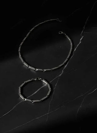 ARTEMİS ERKEK KOLYE BİLEKLİK SET - Babil Takı