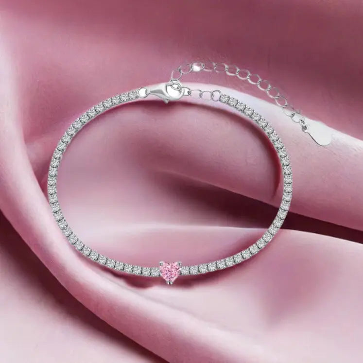 14 AYAR ALTIN KAPLAMA PEMBE TAŞLI PANDORA BİLEKLİK - Babil Takı